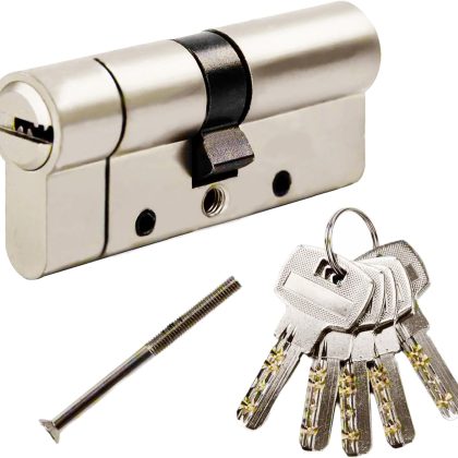 70mm Euro Door Lock Cylinder 35/35 High Security 6 Pin Anti-Theft Door Lock with 5 Keys