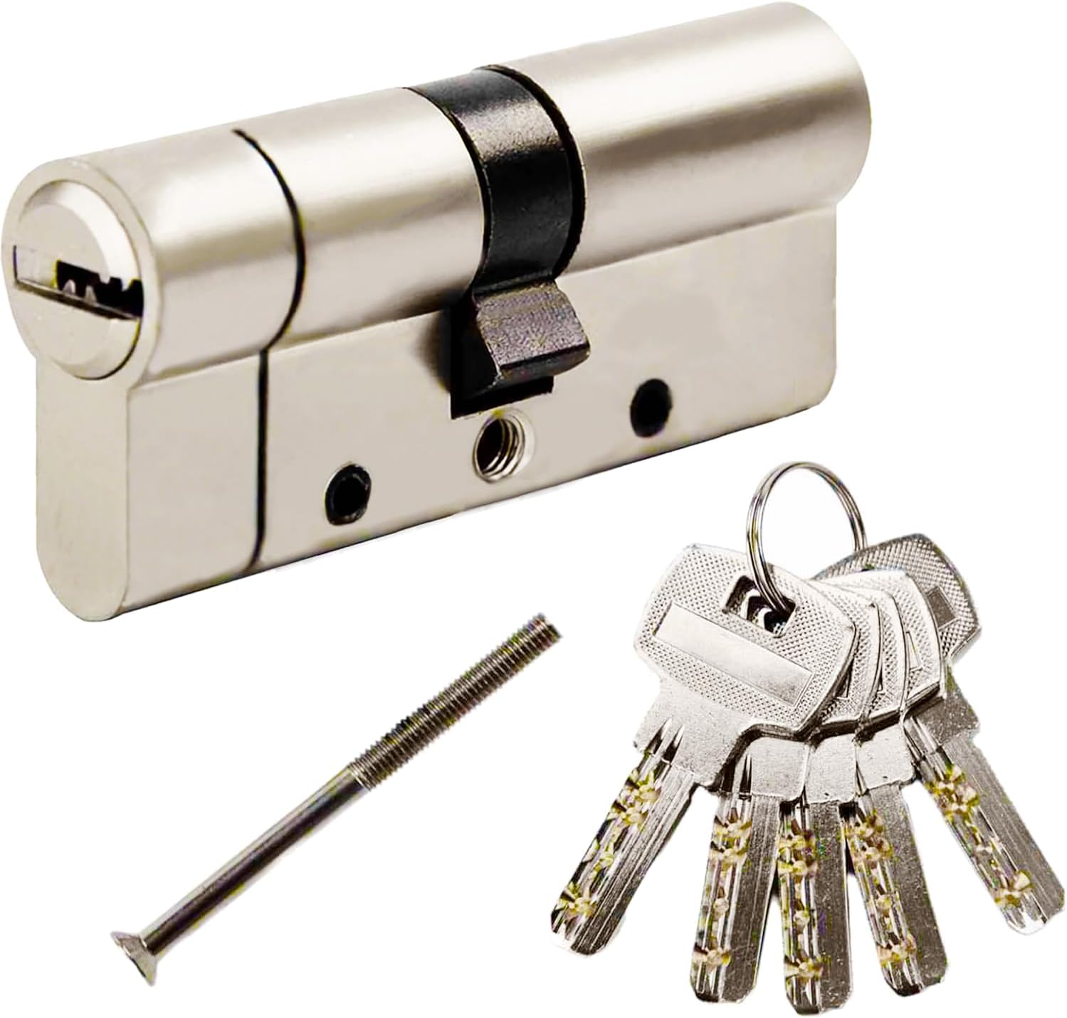 70mm Euro Door Lock Cylinder 35/35 High Security 6 Pin Anti-Theft Door Lock with 5 Keys