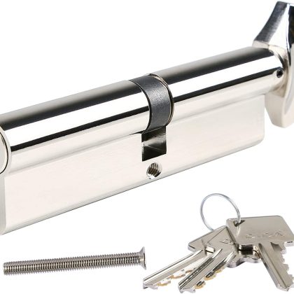 High Security Euro Cylinder Door Lock 45/55mm Anti-Snap UPVC Lock with Key & Thumb Turn