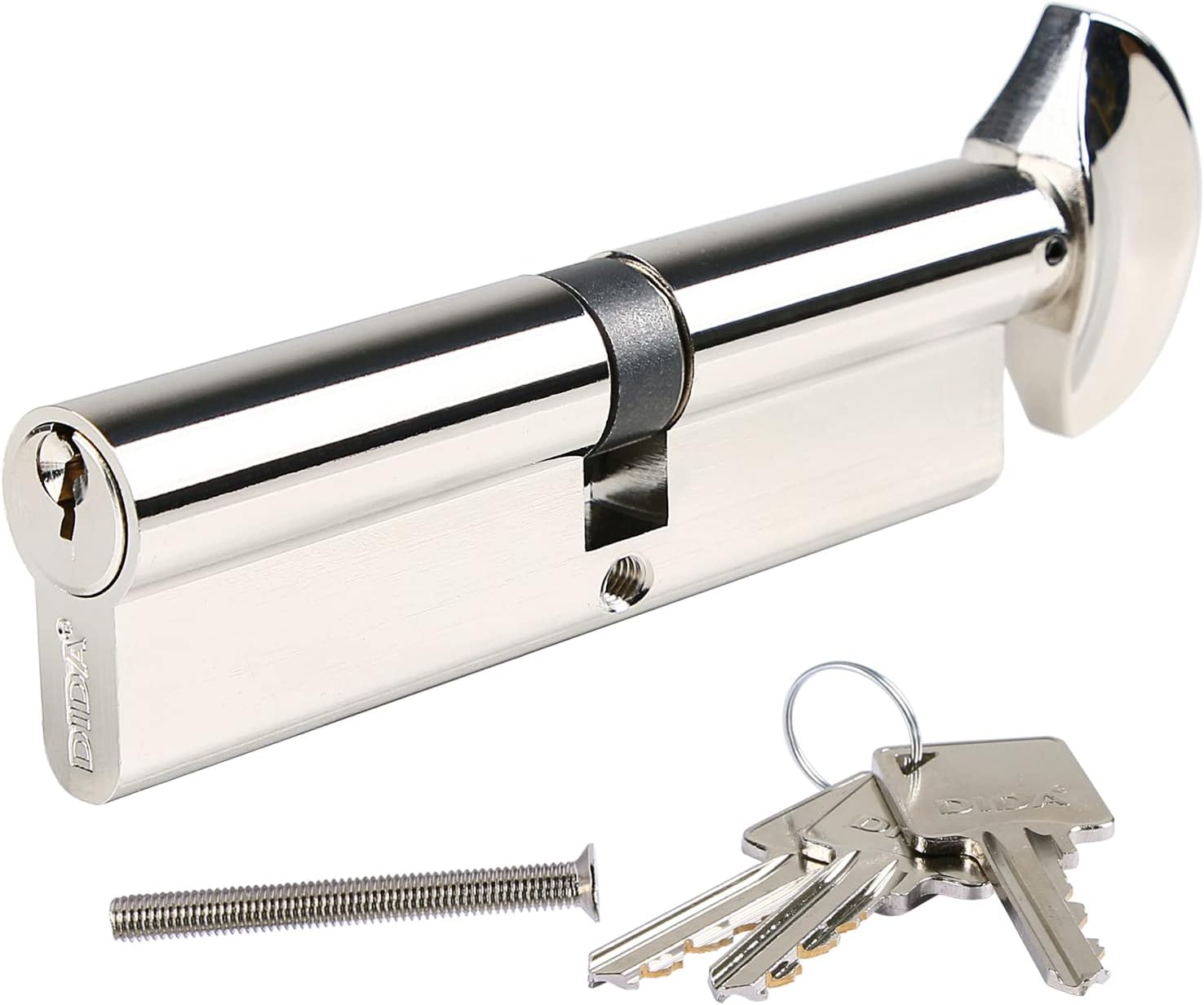 High Security Euro Cylinder Door Lock 45/55mm Anti-Snap UPVC Lock with Key & Thumb Turn