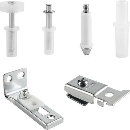 Stainless Steel Bifold Door Hardware Repair Kit for Sliding & Closet Doors