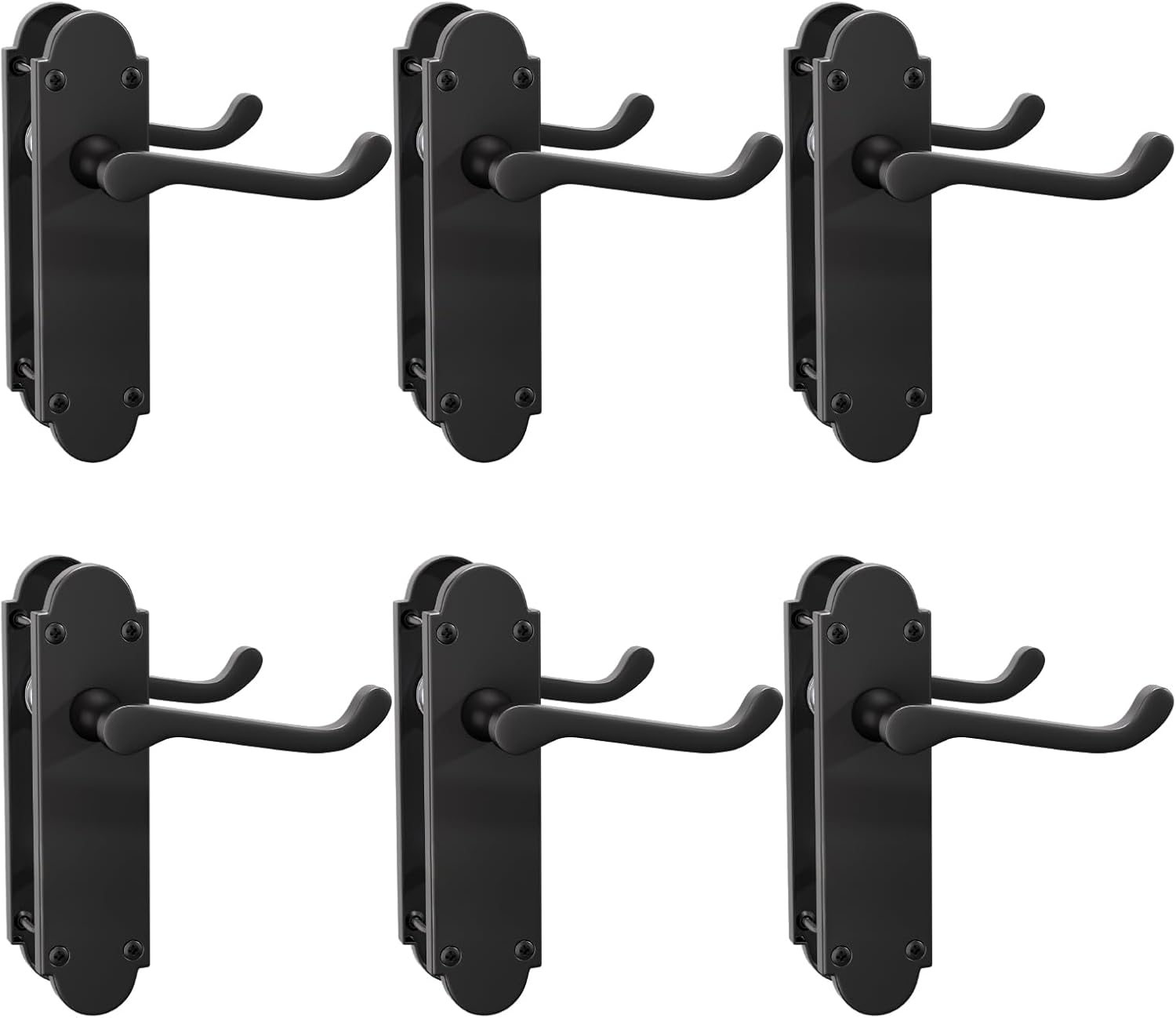 Zinc Alloy Interior Door Handle Set with Privacy Lock for Bathroom & Bedroom Doors