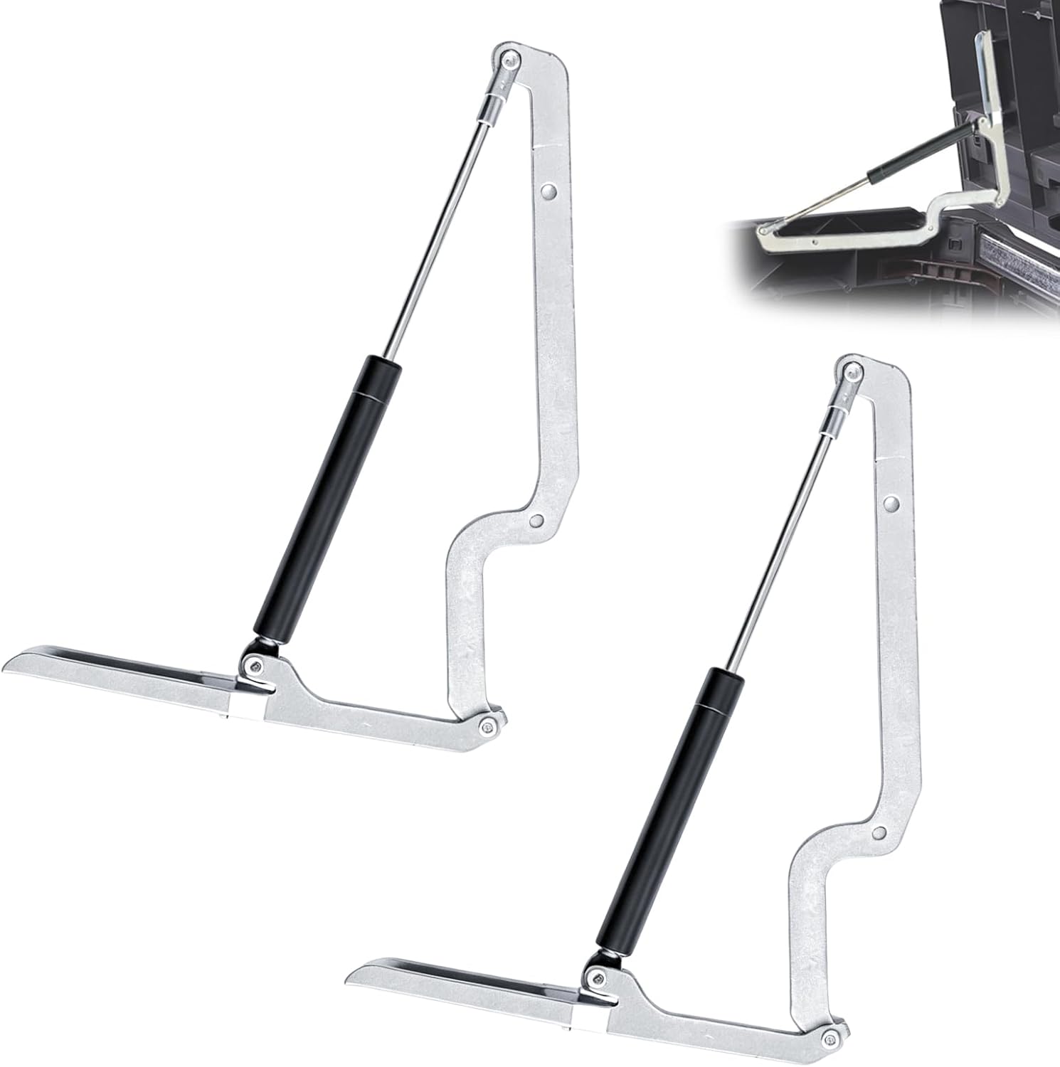 2 Pack 140N Gas Strut Replacement for Outdoor Storage Box & Shed Hinges