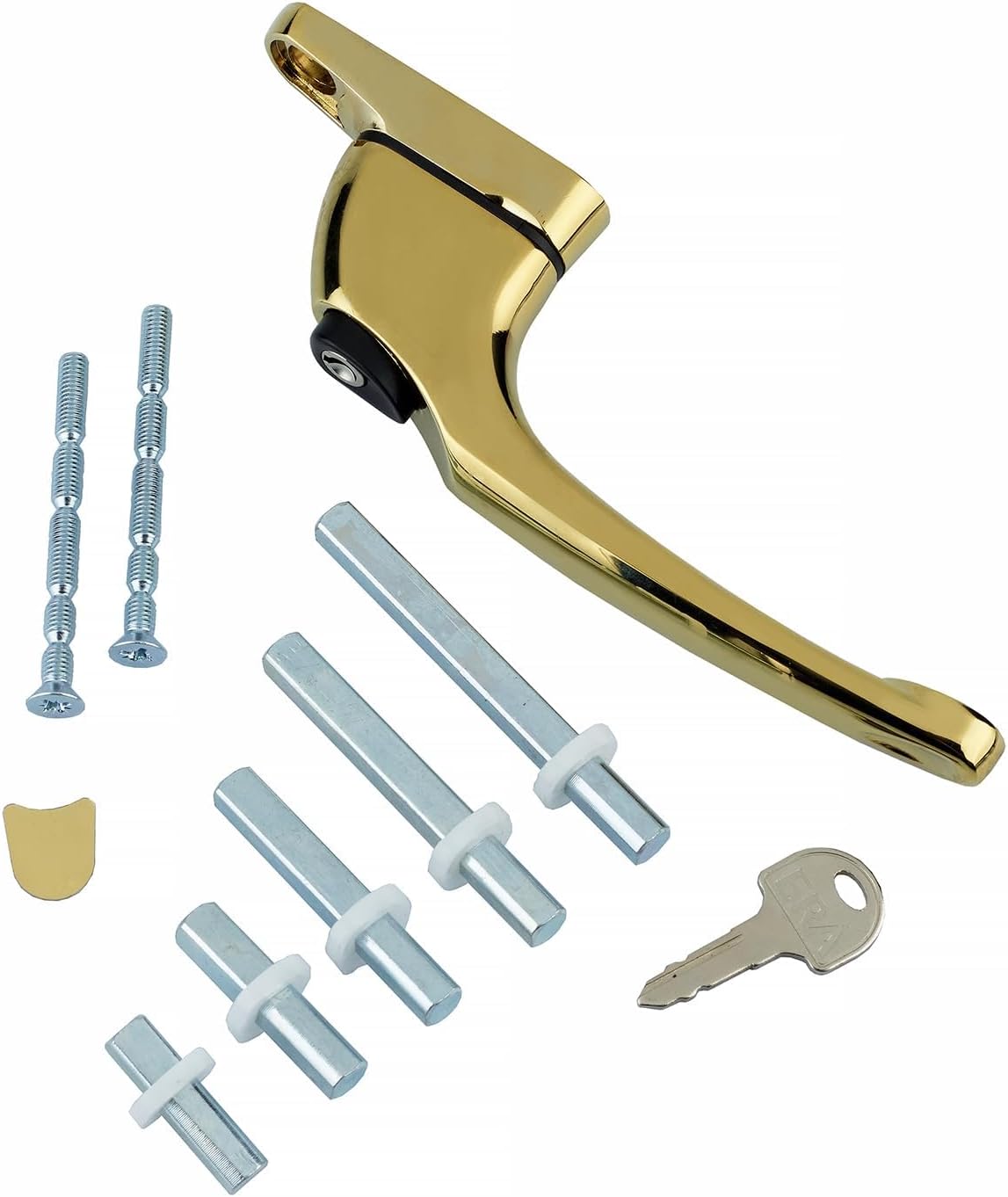 Universal Multi-Spindle Window Handle with Key – 43mm UPVC & Timber Replacement Handle