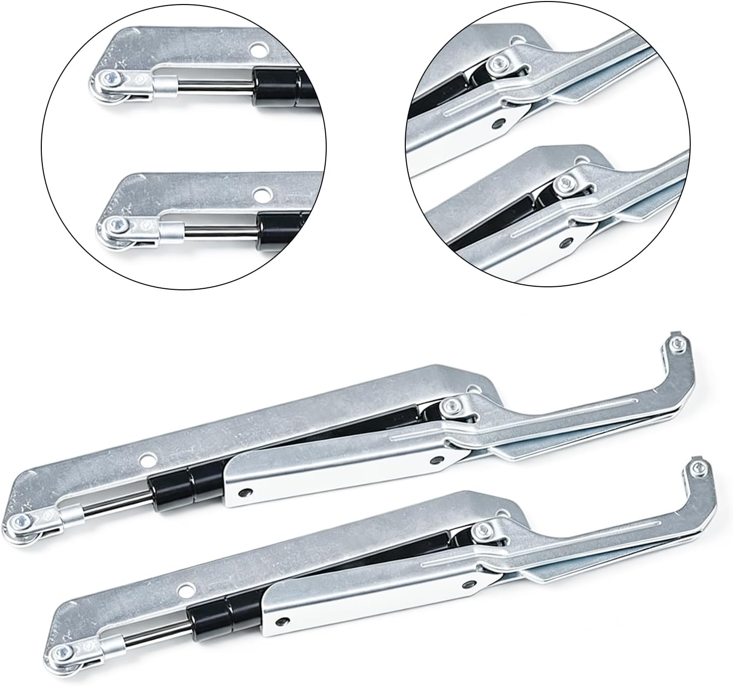 2 Pack 140N Gas Strut Replacement for Outdoor Storage Box & Shed Hinges - Image 3