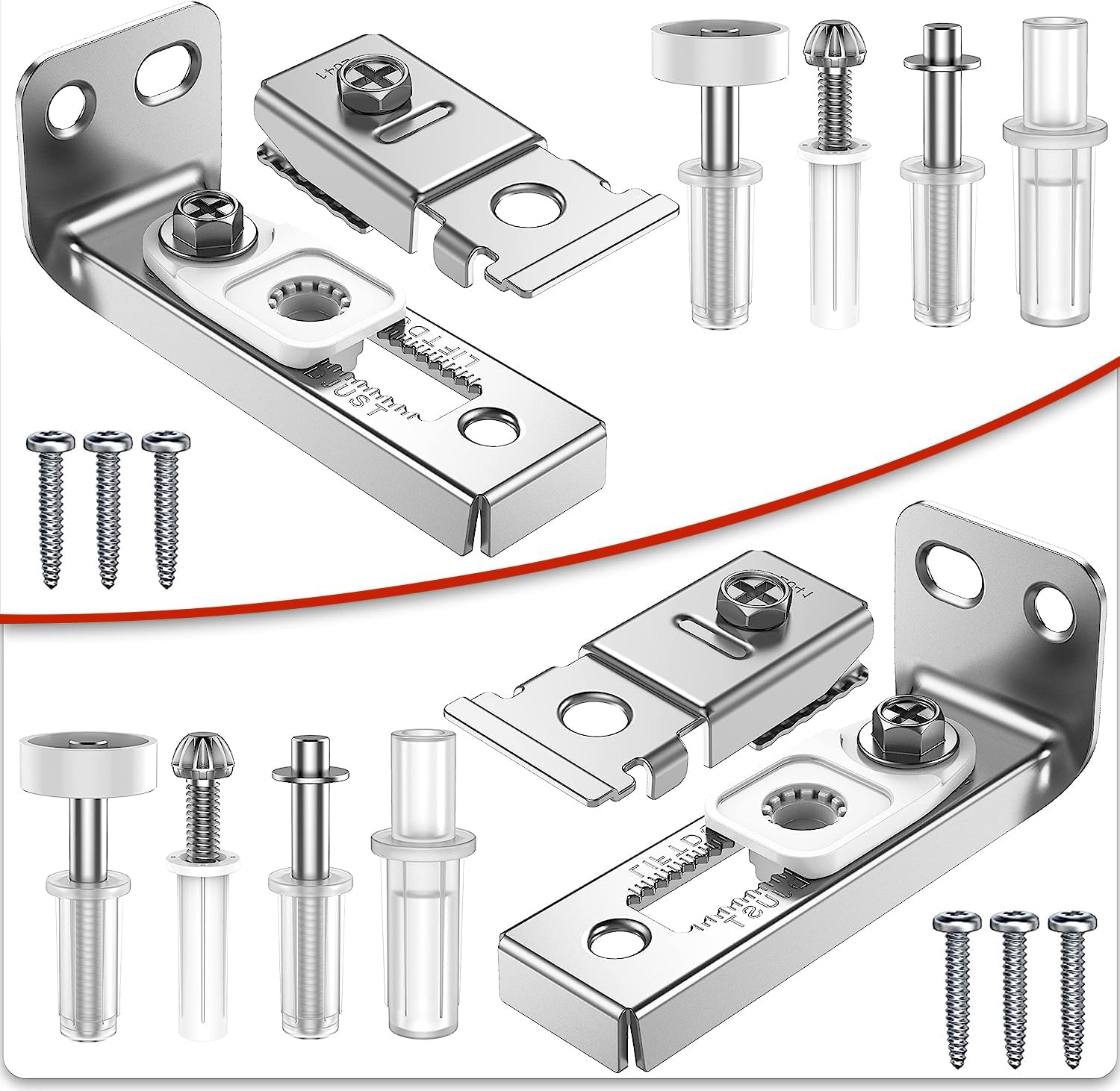 2 Pack Bifold Door Hardware Repair Kit for Sliding & Closet Doors Replacement Parts