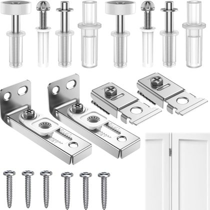 2 Pack Bifold Door Hardware Repair Kit for Sliding & Closet Doors Replacement Parts